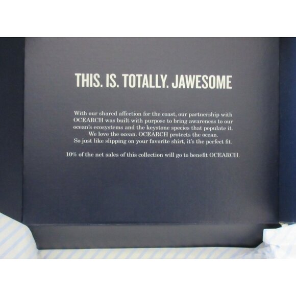 Southern Tide x Ocearch Mens SS Shark T shirt White Blue Boat Flag Gift Box NEW - Picture 5 of 6